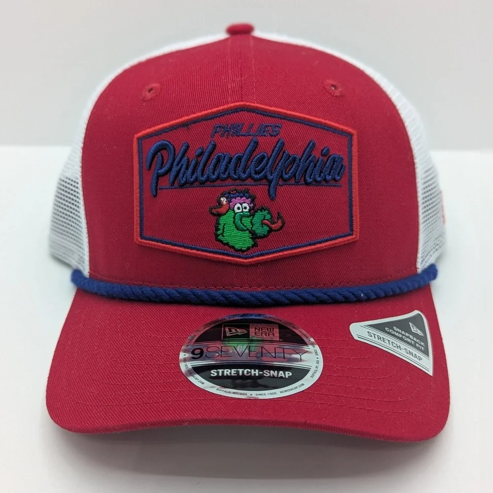 New Era 9SEVENTY Philadelphia Phillies Phillie Phanatic Trucker Hat Red 60591959